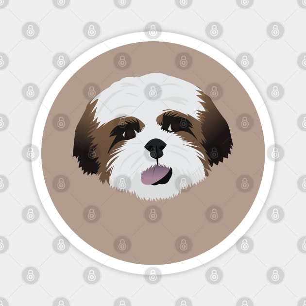 Shih Tzu Magnet by KCPetPortraits